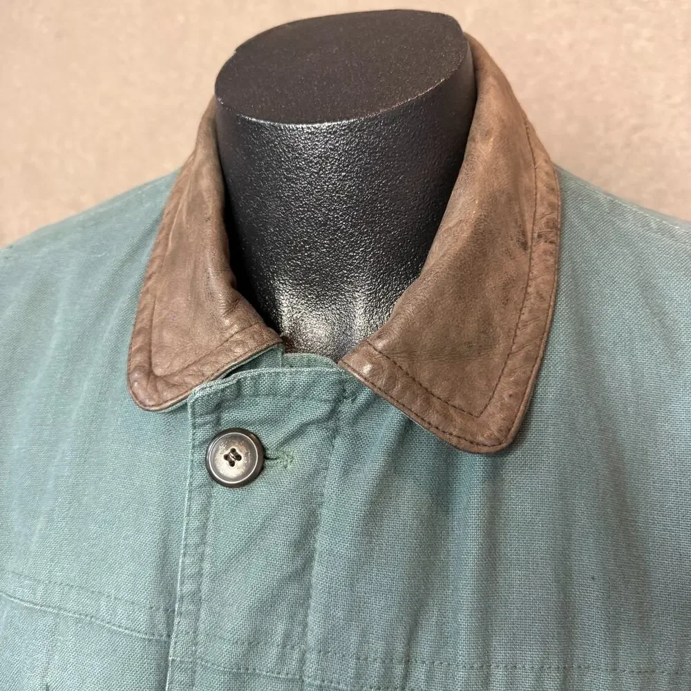 Vintage 80s 90s Towne by London Fog Canvas Barn Coat, Size M Chore Jacket